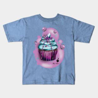 blueberry cupcake Pink&Toxic Kids T-Shirt